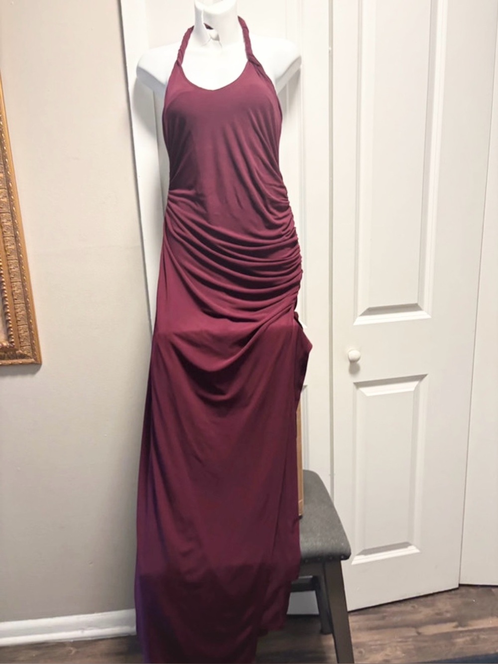 SOLD Lovers & Friends x Revolve Payton Gown in Wine Red - Picture 5 of 7